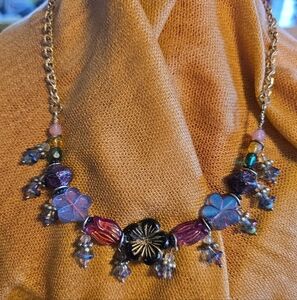 Hard Candy Flowers Necklace